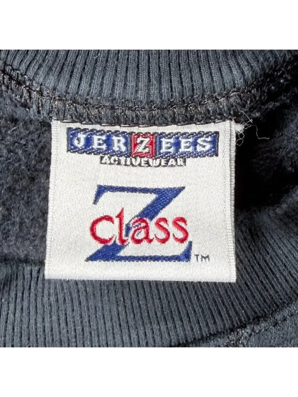 Vintage Jerzees‎ Z Class Sweatshirt Mens XL Charcoal Gray W.E.A.U. Embroidered